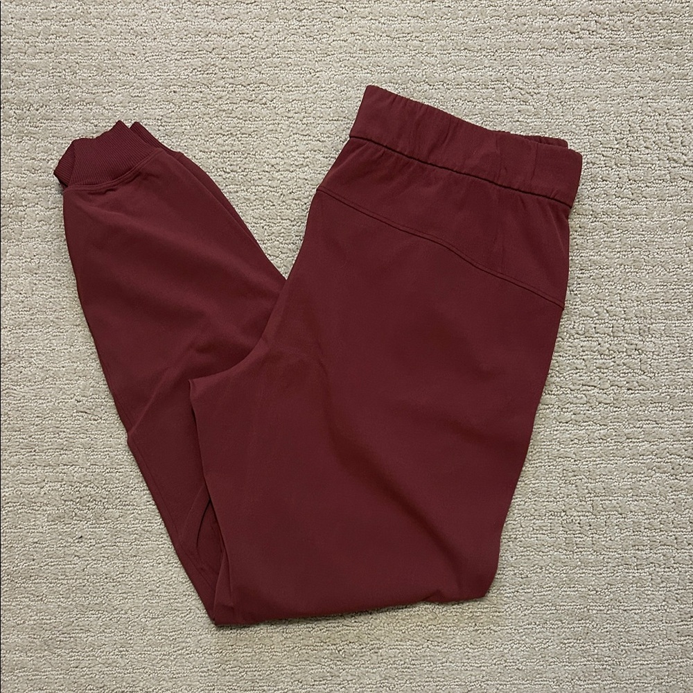Lululemon Athletica Burgundy Track Pants